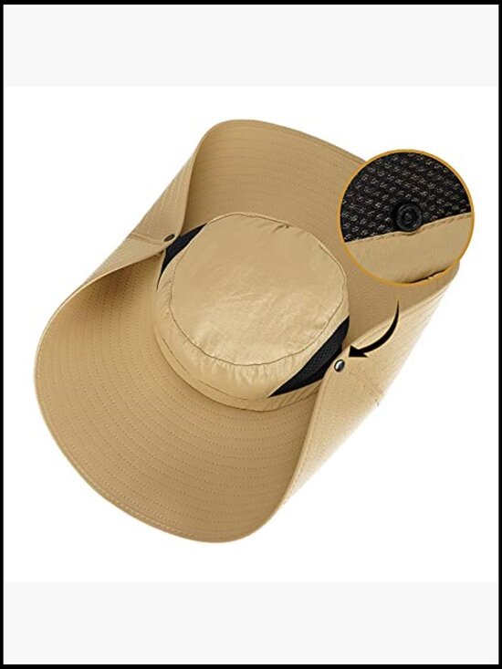 Wide Brim Bucket Hat UPF50+ Waterproof Adjustable Fishing Hiking Camping main image 7
